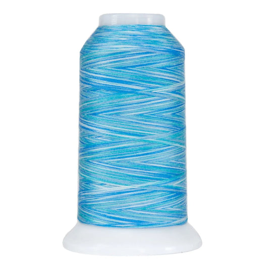 Omni-9073-Ice Blue Variegated Polyester Thread 40wt 2000yd