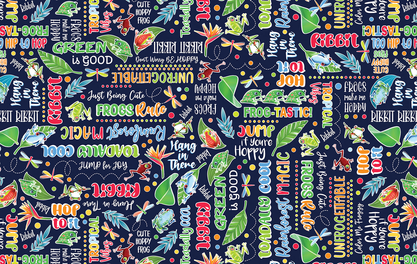 Frog-Tastic Words Navy