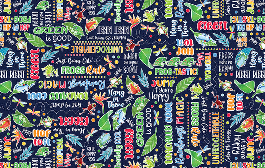 Frog-Tastic Words Navy