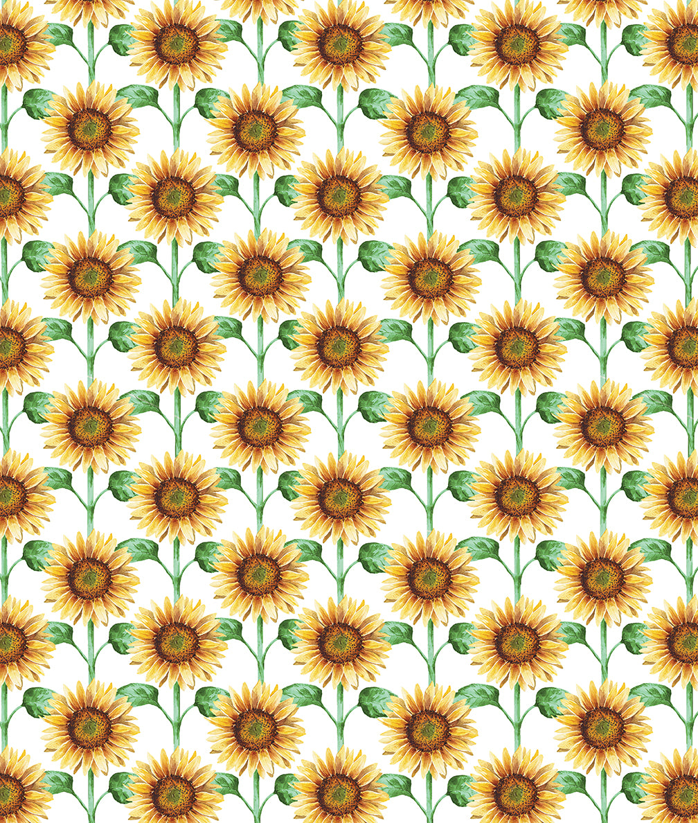 Green Acres - Sunflower Field White - 15338-09