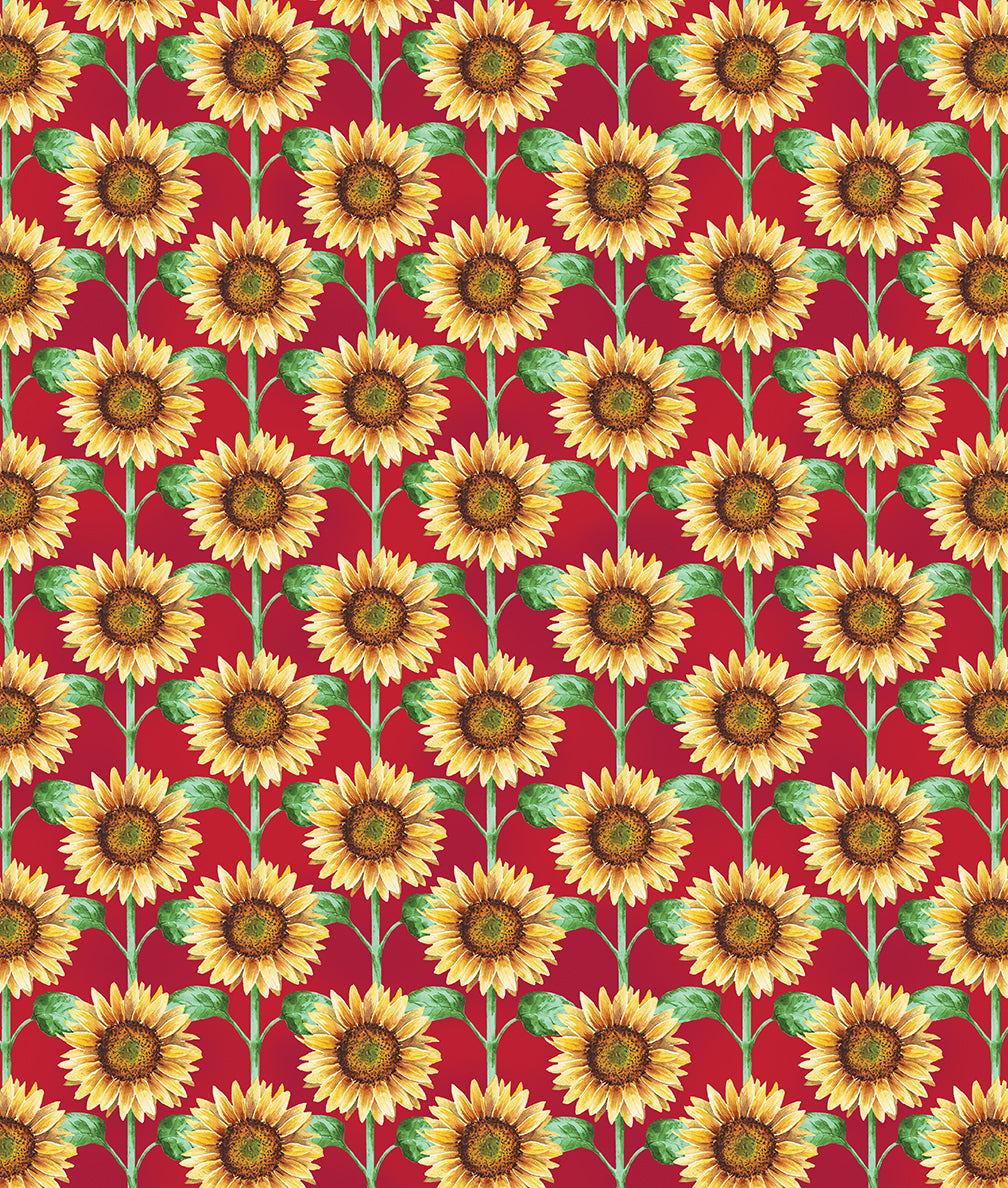 Green Acres - Sunflower Field Red - 15338-10