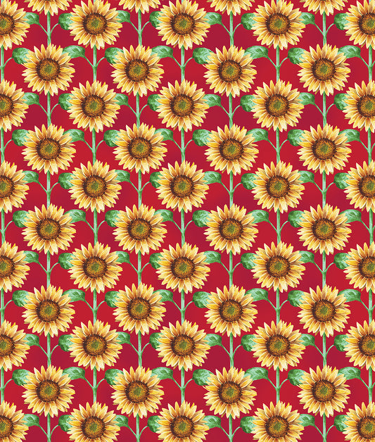 Green Acres - Sunflower Field Red - 15338-10