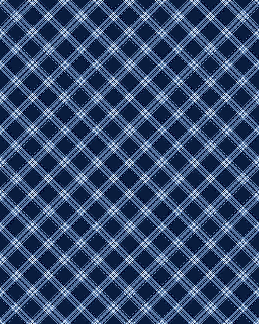 Green Acres - Farm Plaid Navy- 15344-57