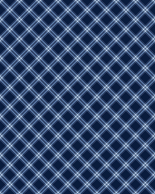 Green Acres - Farm Plaid Navy- 15344-57