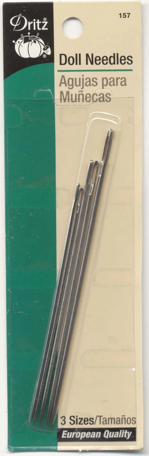 Prym Dritz Dollmaking Needles 3 Sizes 5ct