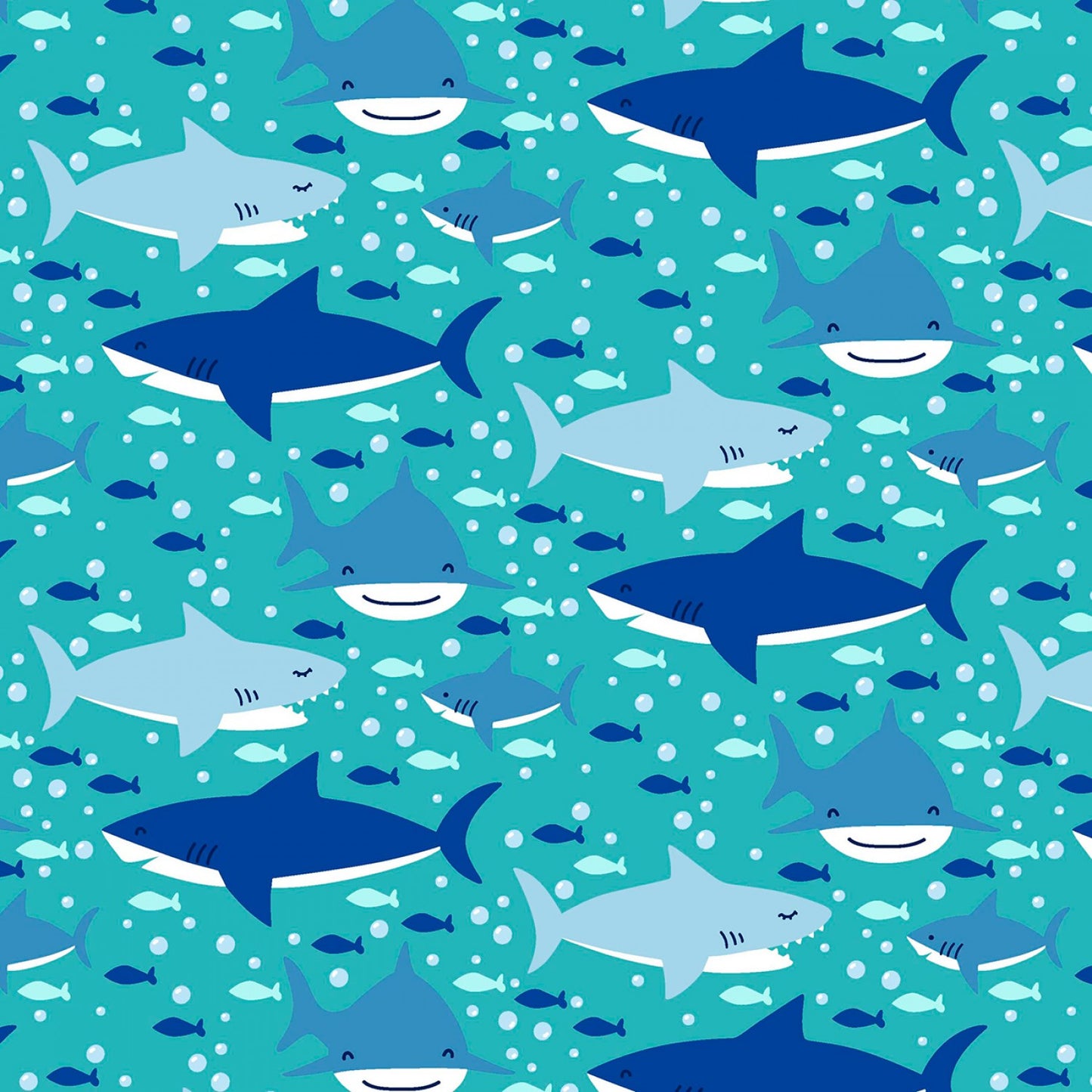 Flannel Multi Swimming Shark Comfy Flannel