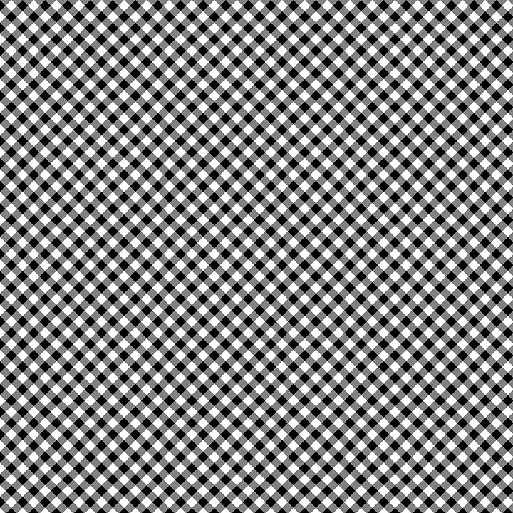 Sweet Gingham - Black/White - 17237-13
