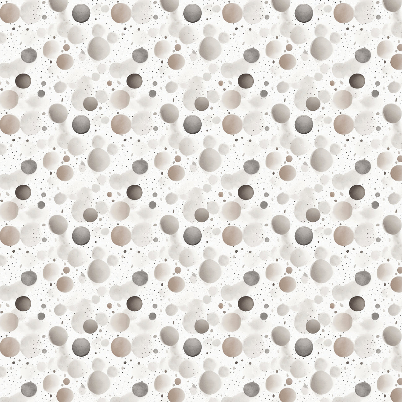 Paw & Whisker - Watercolour Dots - Grey - 21250607-02