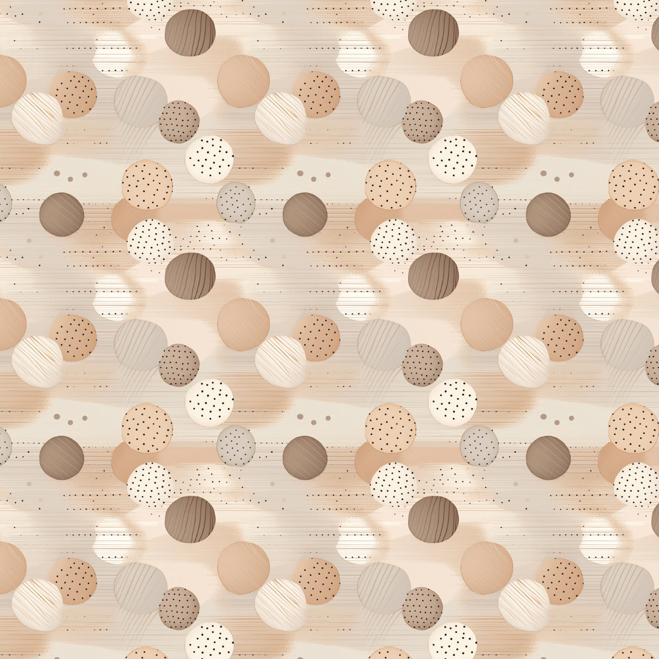 Paw & Whisker - Textured Dots - Tan - 21250608-01