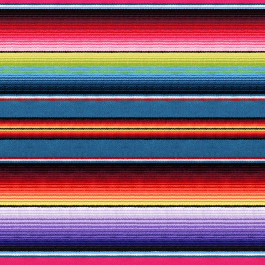 Blue Mexican Sombrero Stripe