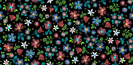 Twilight Garden Spaced Floral J