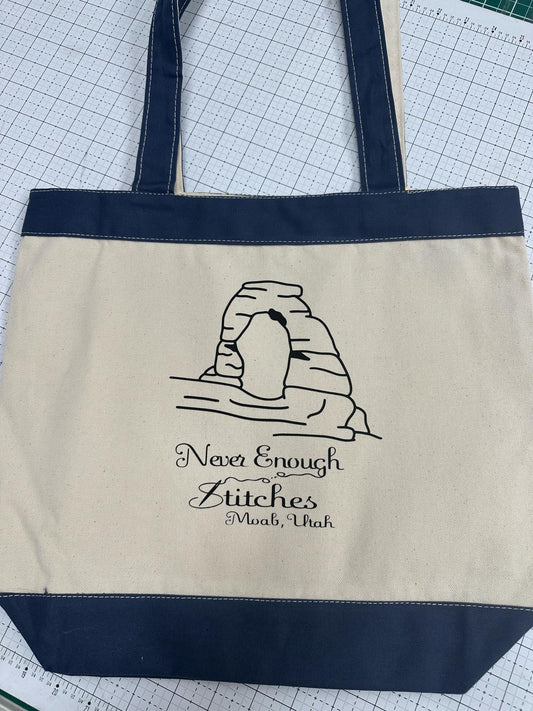 Cotton Tote-Navy 125