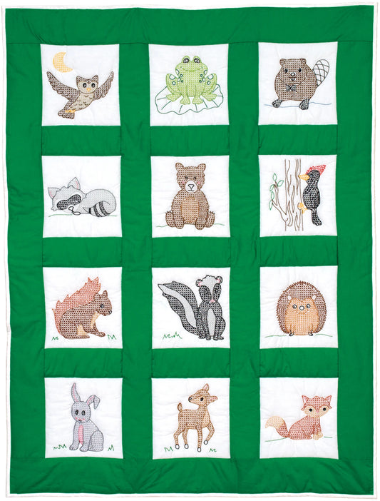 Woodland Animals Nursery Quilt Blocks