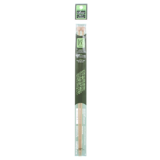 Clover Takumi Bamboo 13in Single Point Knitting Needle Size  7/4.5m