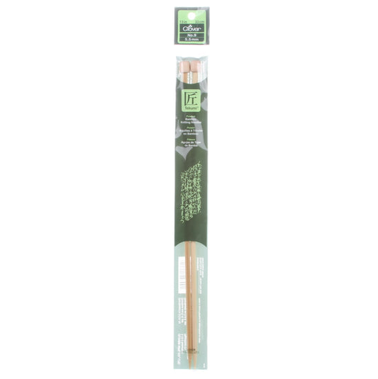 Clover Takumi Bamboo 13in Single Point Knitting Needle Size 9