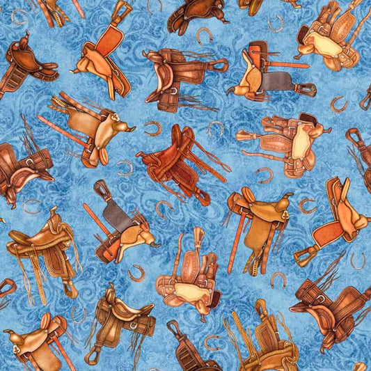 Running Wild - Saddle Toss - Lt Denim