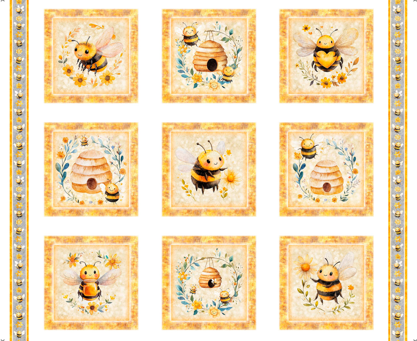 BUZZ, BUZZ, BUZZ - BEE PICTURE PATCHES - MULTI