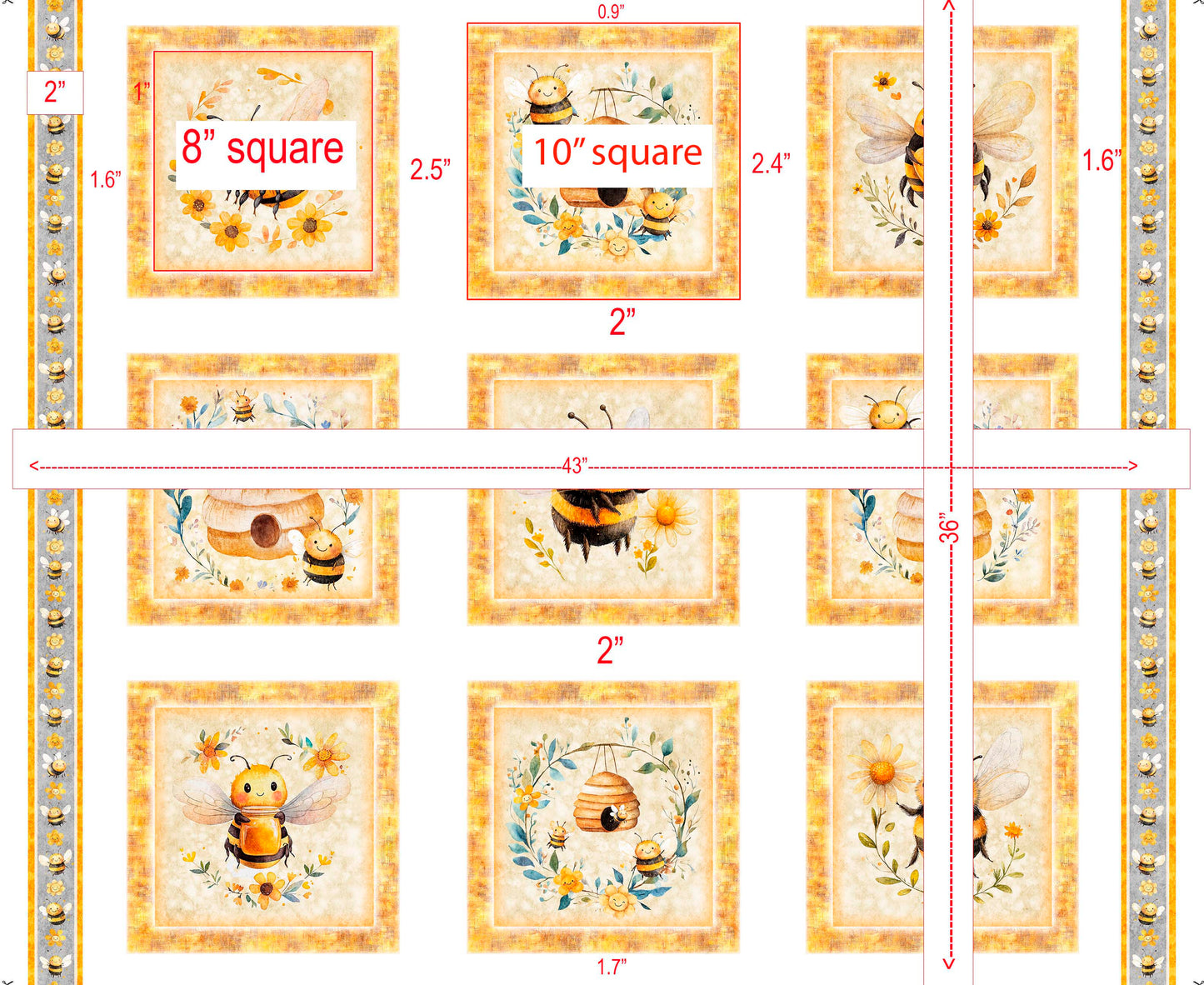 BUZZ, BUZZ, BUZZ - BEE PICTURE PATCHES - MULTI