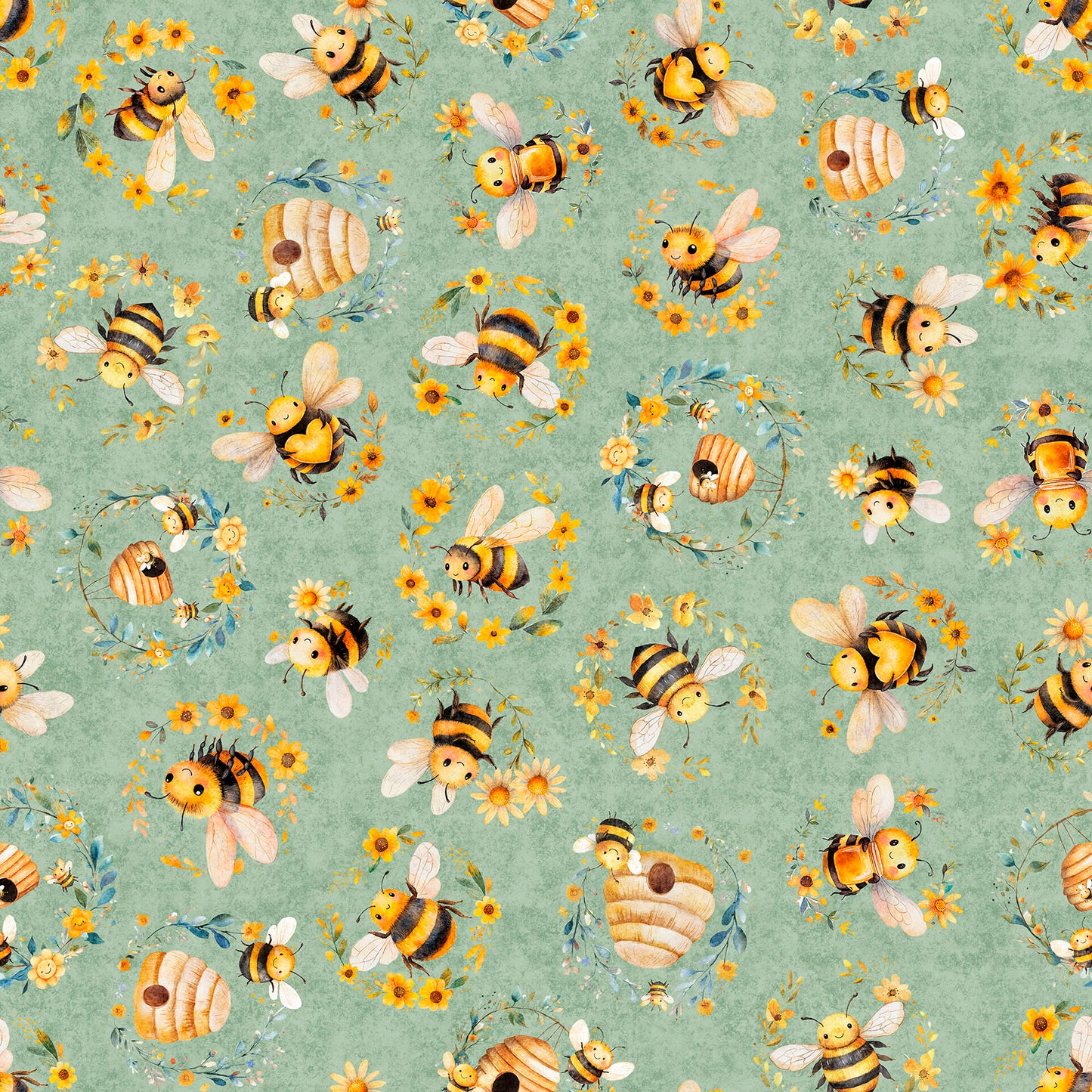 BUZZ, BUZZ, BUZZ - BEES & BEEHIVES - SAGE