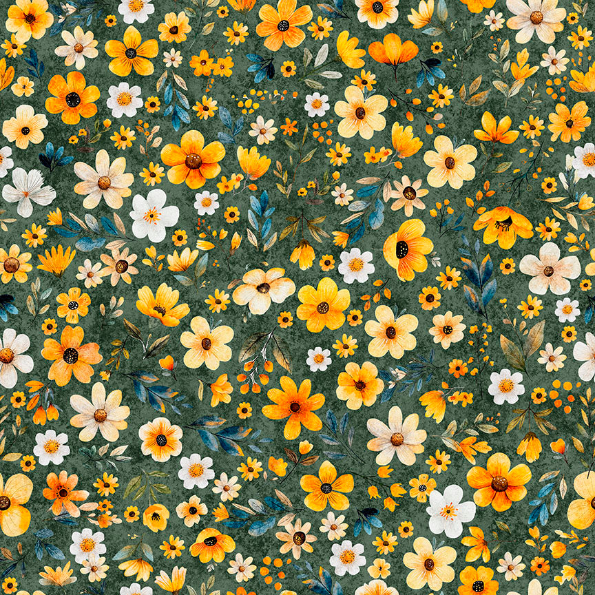 BUZZ, BUZZ, BUZZ - FLORAL - JUNIPER