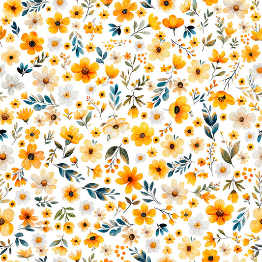 BUZZ, BUZZ, BUZZ - FLORAL - WHITE 31704-Z