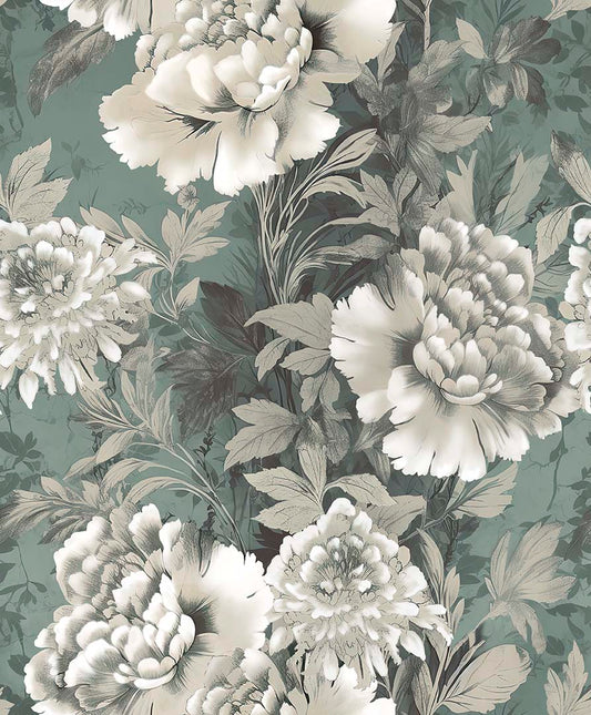 LE FLEUR - LARGE FLORAL - GREEN -31810-H