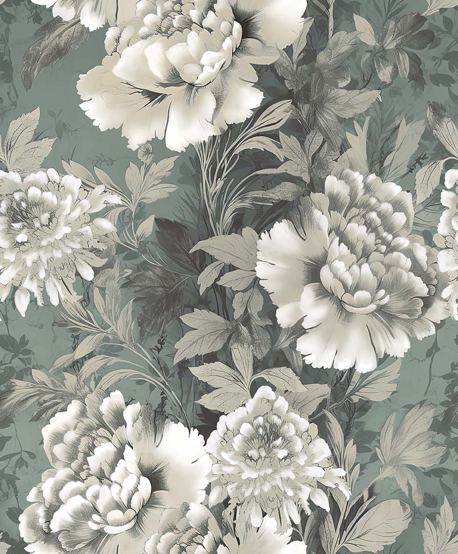 LE FLEUR - LARGE FLORAL - GREEN -31810-H