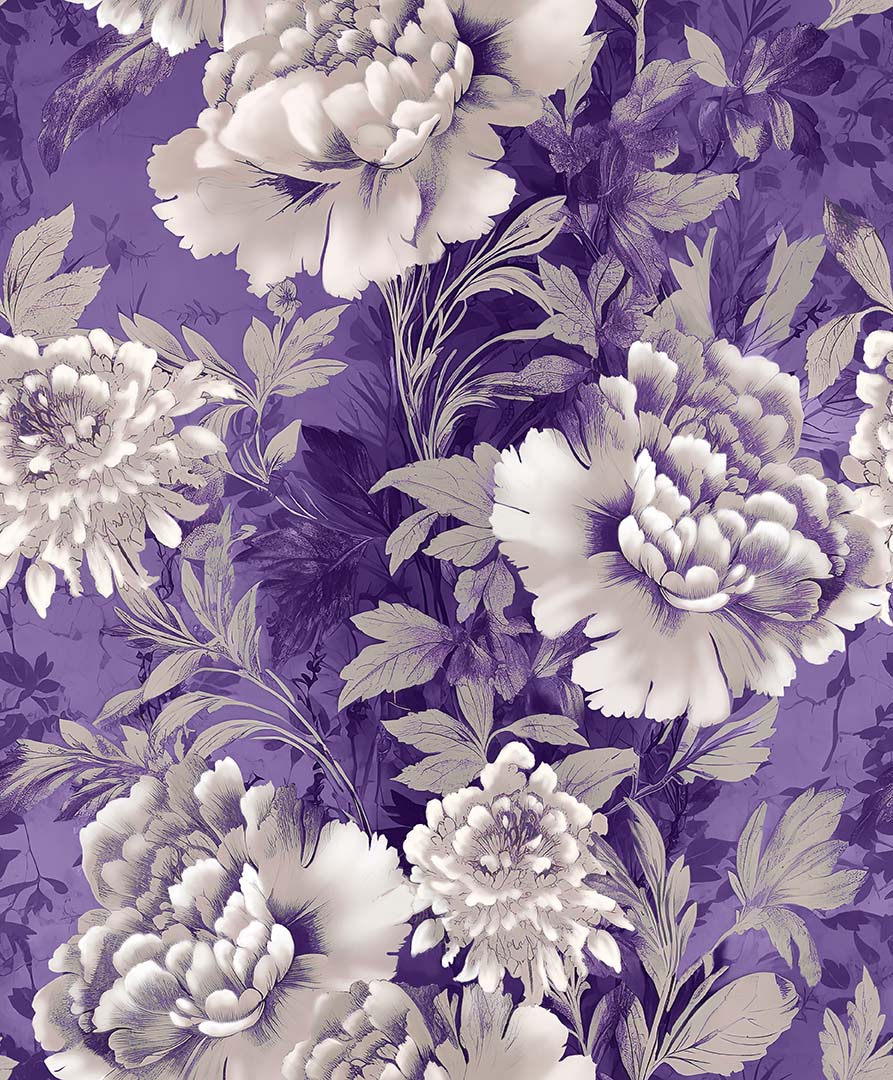 LE FLEUR - LARGE FLORAL - PURPLE -31810-V