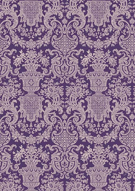 LE FLEUR - DAMASK - PURPLE -31812 V