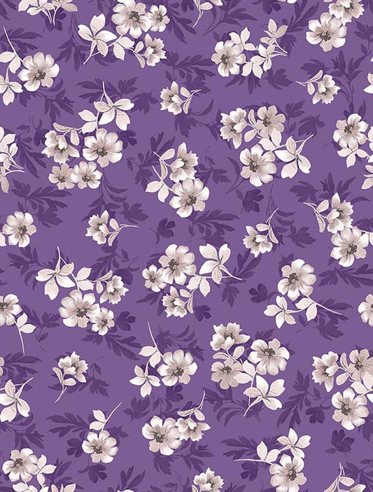 LE FLEUR - TOSSED FLORAL - PURPLE -31813 V