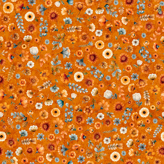 HARVEST HOLLOW - DITZY FLORAL - PUMPKIN