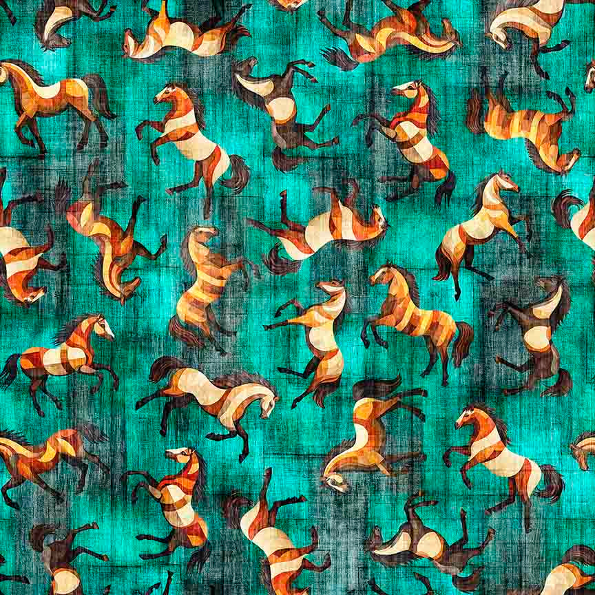 CANYONLANDS - HORSES - TURQUOISE 32016-Q