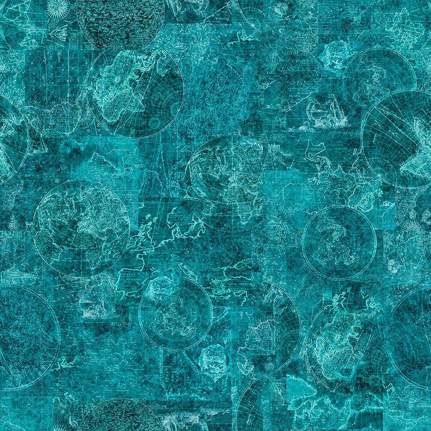 NAUTICUS - Map Tonal - DK TURQUOISE