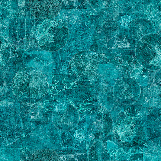 NAUTICUS - Map Tonal - DK TURQUOISE