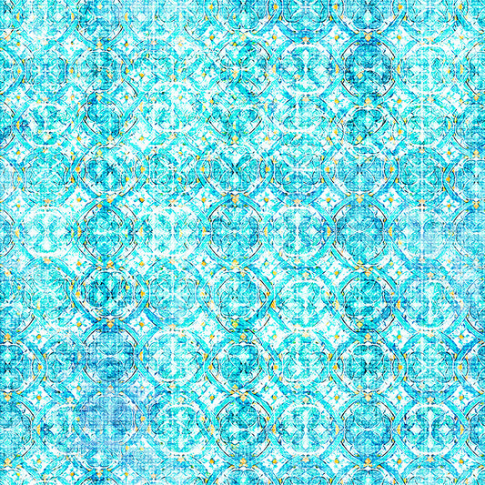 UDDERLY ADORABLE - Geo Stripe - 32166-Q - turquoise