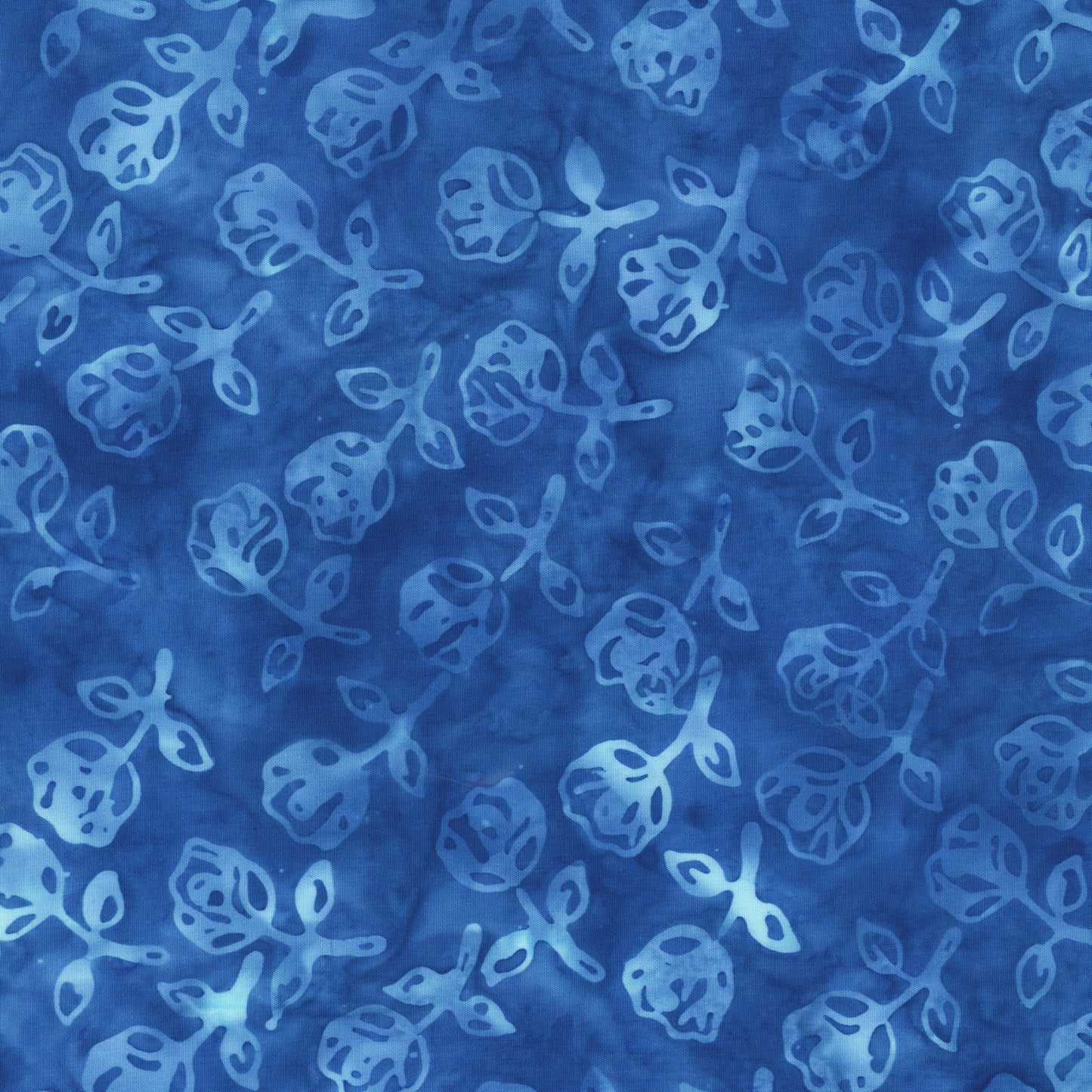 Dutchy Blues, Rosebuds, Cobalt Batik