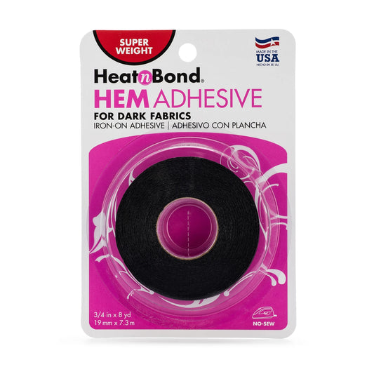 Heat N Bond Super Hem for Dark Fabrics 3/4"x8yds