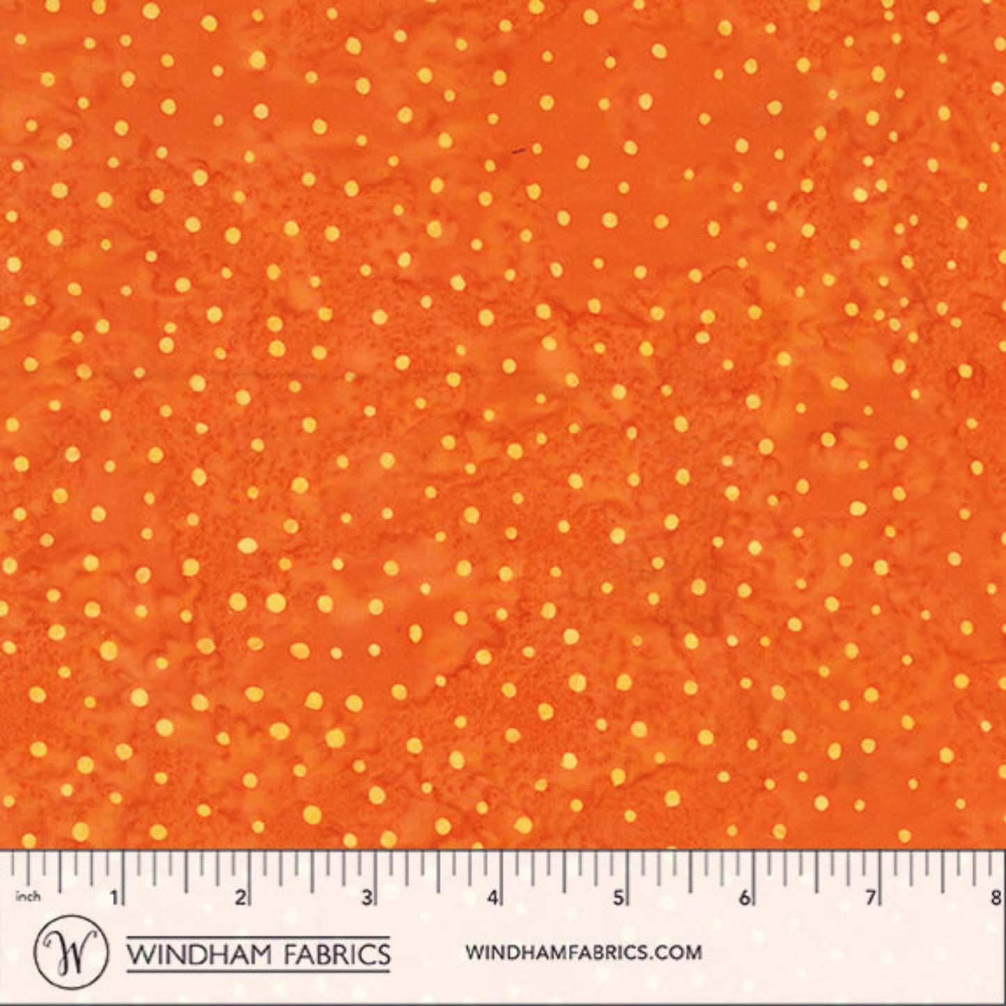 QE8: Charm -Mini Dots - 450Q-3 Orange - Batik