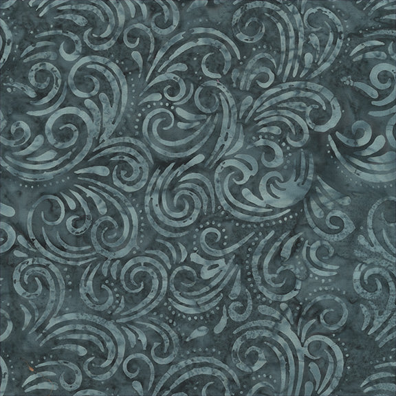 QE8: Charm - Swirl - 452Q-8 Charcoal - Batik