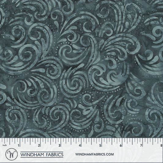 QE8: Charm - Swirl - 452Q-8 Charcoal - Batik