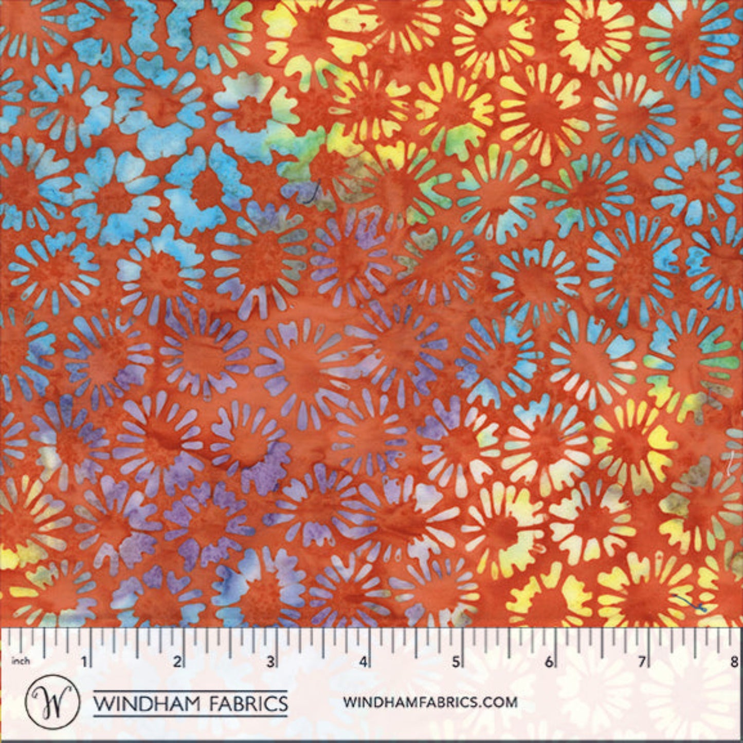 QE8: Charm - Sliced Circles - 453Q-1 Peach - Batik