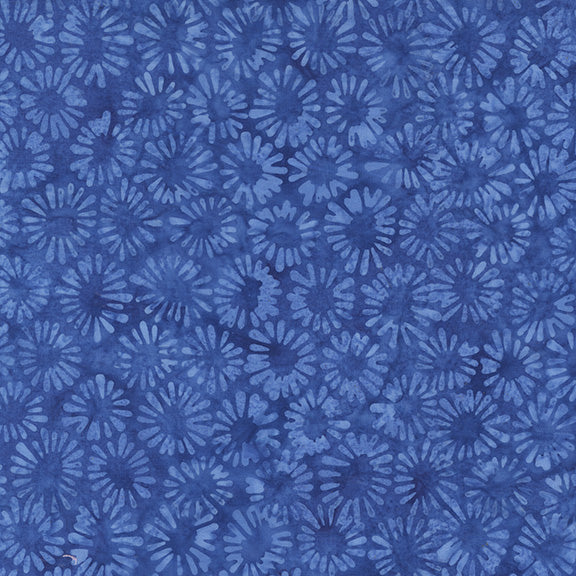 QE8: Charm - Sliced Circles - 453Q-3 Blue - Batik