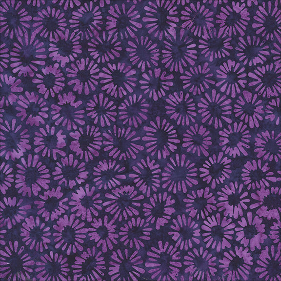 QE8: Charm - Sliced Circles - 453Q-4 Eggplant - Batik