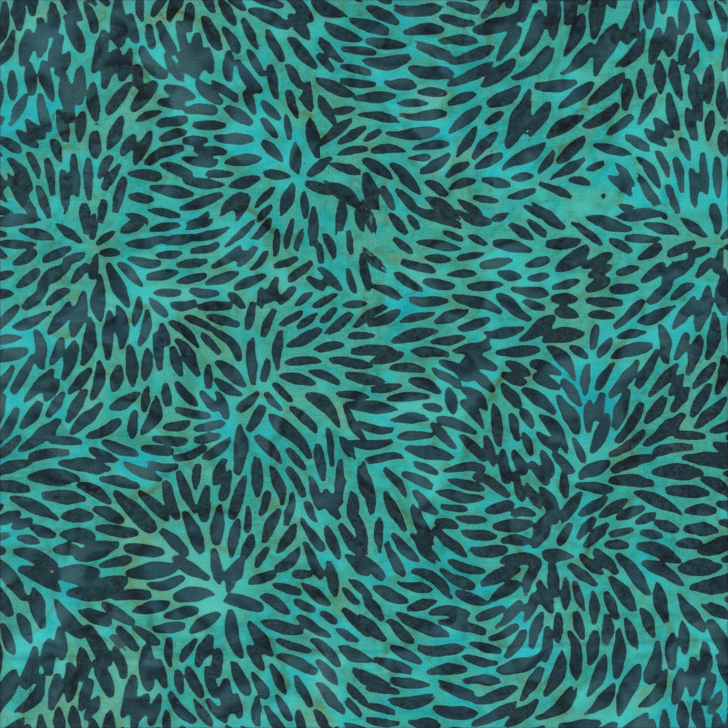 QE8: Charm - Tiny Leaves - 454Q-3 Teal - Batik