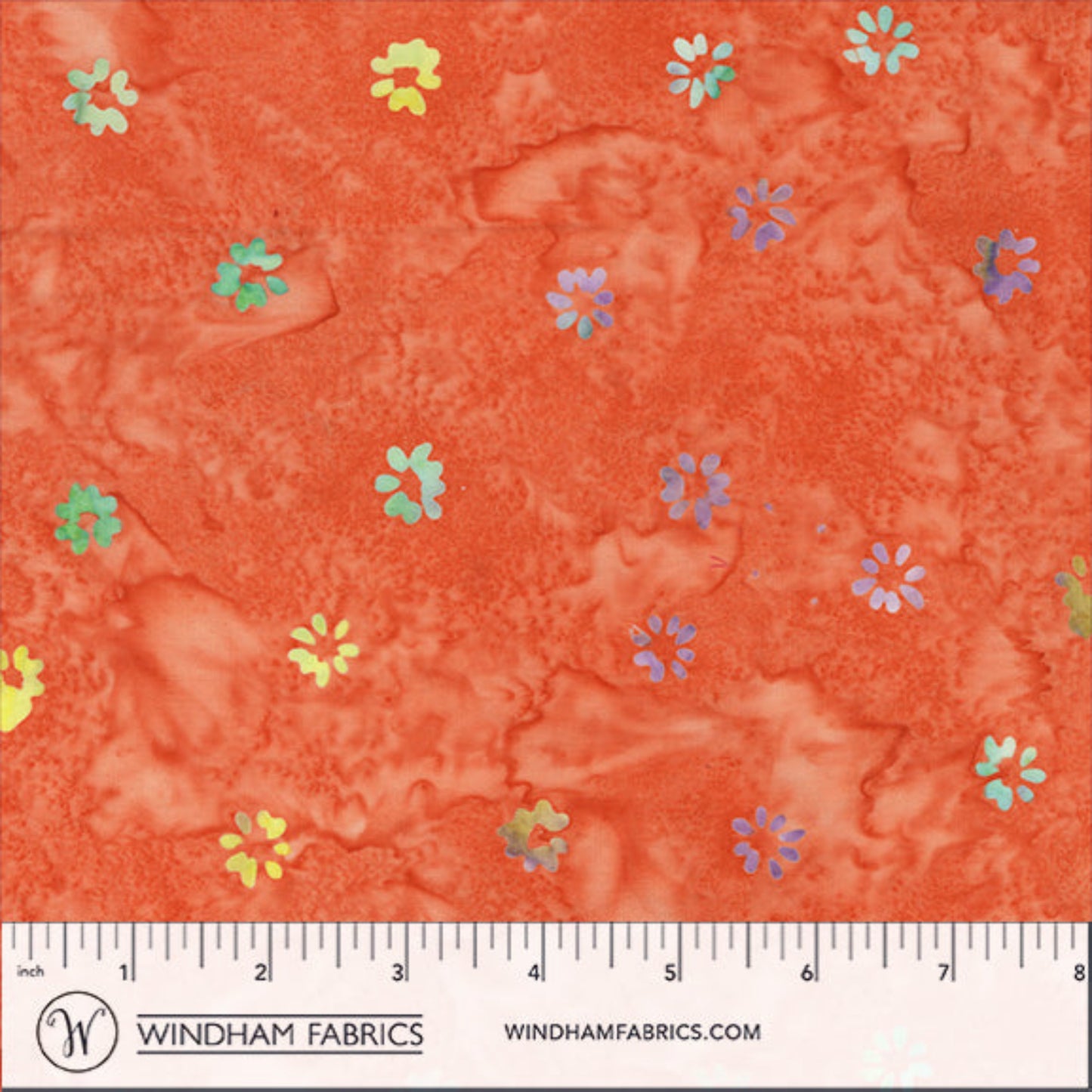 QE8: Charm - Buds - 455Q-1 Coral - Batik