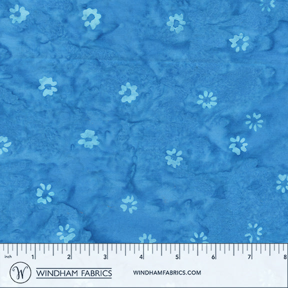 QE8: Charm - Buds - 455Q-6 Bluebird - Batik