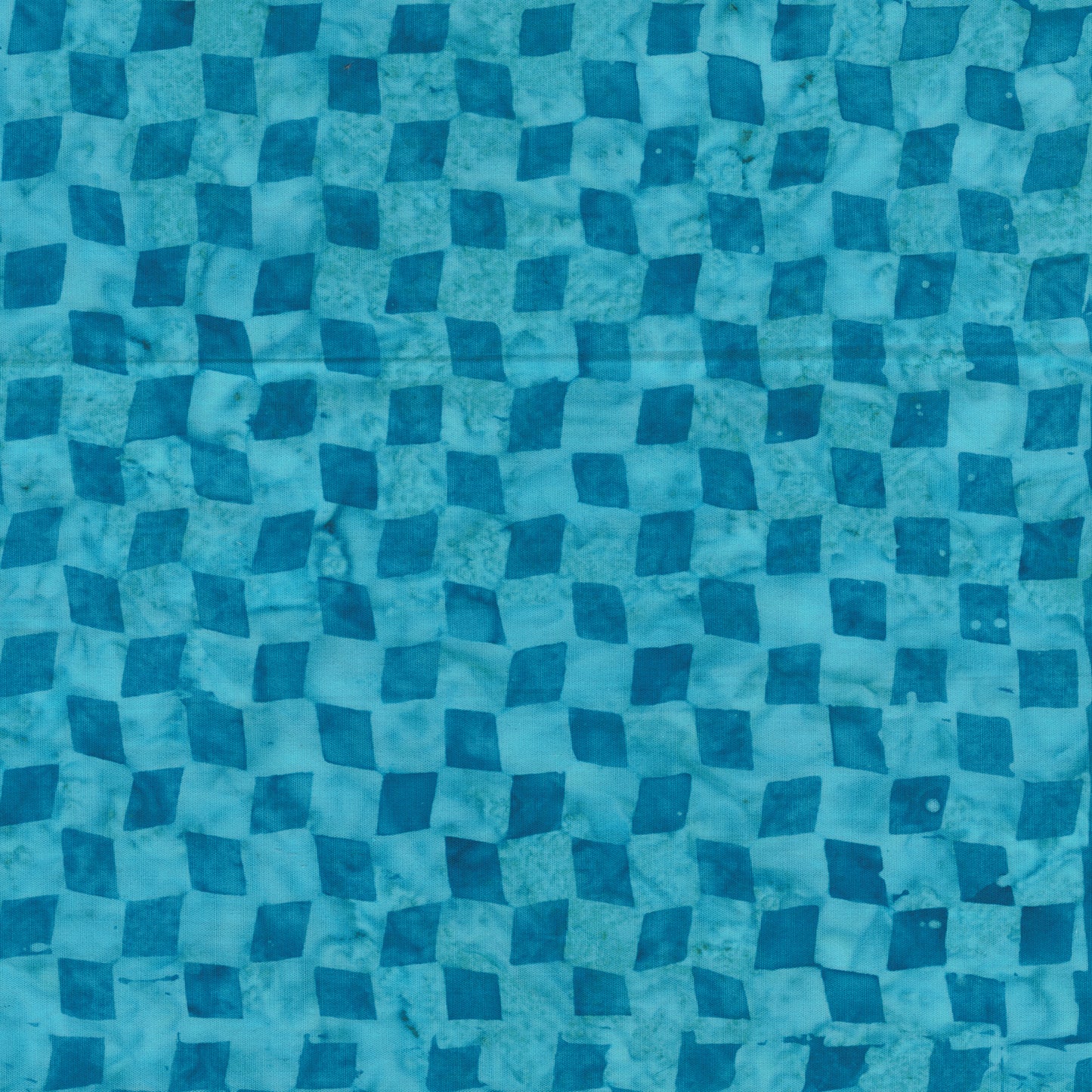QE8: Charm - Checkerboard - 456Q-2 Cyan - Batik
