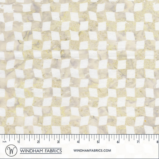 QE8: Charm - Checkerboard - 456Q-3 Whisper - Batik