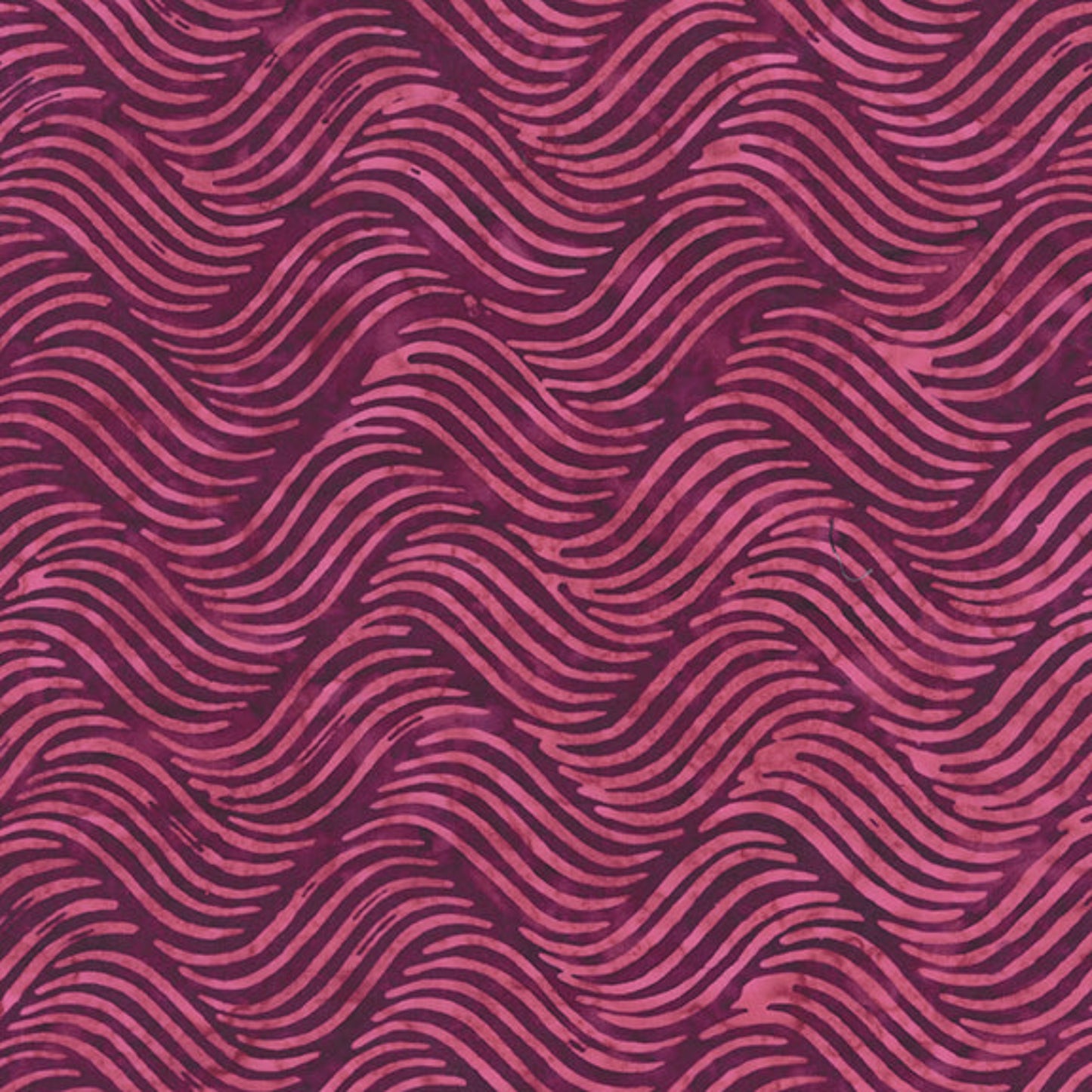 QE8: Charm - Waves - 457Q-1 Raspberry - Batik