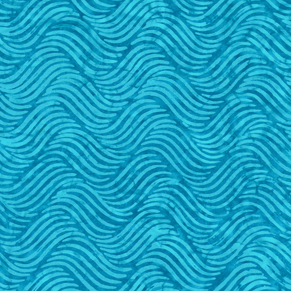 QE8: Charm - Waves - 457Q-3 Ocean - Batik